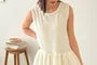 Sleeveless Pleated Ruffle Top