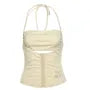 Halter Neck Plain Corset Camisole Top