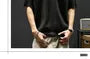 Short-Sleeve Plain Knit Polo Shirt