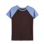 Short-Sleeve Crew Neck Raglan Crop T-Shirt