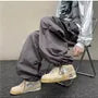Unisex Drawstring-Waist Cargo Parachute Pants
