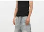 Mid Rise Washed Denim Shorts