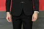 Stand Collar Plain Buckled Blazer