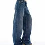 Mid Rise Washed Wide Leg Jeans