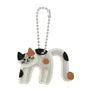 Cat Initial PVC Bag Charm M