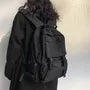 Plain Multi-Pocket Nylon Backpack