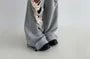 Unisex Elastic Waist Distressed Plain Loose-Fit Sweatpants