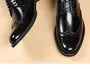 Lace-Up Wingtip Brogue Derby Shoes