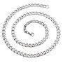 Unisex Silver-Tone Chain Necklace