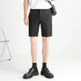 Mid Rise Plain Dress Shorts