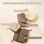 2 IN 1 Highlighter Contour Palette - 4 Colors