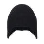 Plain Knit Beanie with Ear Flap