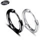 Unisex Stainless-Steel Hoop Earrings