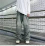 Mid Rise Washed Wide Leg Jeans