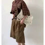 Mid Rise Plain Shorts