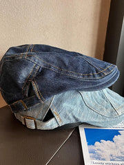 Denim Newsboy Cap