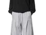 Drawstring Waist Plain Barrel Leg Baggy Sweatpants