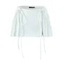 Low Waist Plain Pleated Drawstring Mini A-Line Skirt