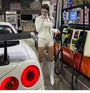 Sleeveless Mock Neck Sheer Panel Romper