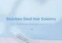 Stainless Steel Hair Scissors (Various Designs) / Hair Comb / Cleaning Cloth / Set