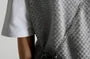 Fish-Scale Textured Knit Vest