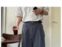 High Waist Plain Wide Leg Cargo Pants