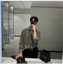 Long-Sleeve Plain Button-Up Shirt