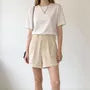 High Waist Plain Shorts