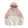 Two Tone Hooded Zip Windbreaker