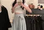 High Waist Plain Tie Waist Wide Leg Pants