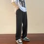Mid Rise Washed Straight Leg Jeans