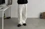 Mid Rise Plain Wide Leg Cargo Pants