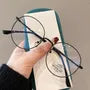 Round Metal Frame Blue Light Blocking Glasses