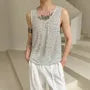 Scoop Neck Sequin Tank Top