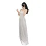 Sleeveless Square Neck Plain Wide Leg Jumpsuit