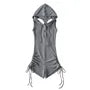 Sleeveless Hooded Plain Romper