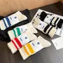 Striped Ribbed Socks