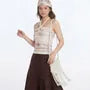 Halter Neck Striped Slim-Fit Tank Top