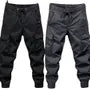 Drawstring Waist Plain Harem Cargo Pants