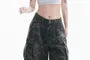 Mid Rise Camouflage Wide Leg Cargo Jorts