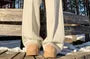 High Waist Fleece Lined Wide Leg Pants