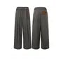 Mid Rise Houndstooth Wide Leg Dress Pants