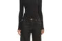 Low Rise Asymmetrical Washed Studded Wide Leg Jeans
