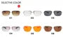Rhinestone Rimless Rectangle Sunglasses
