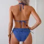 Faux Denim Bikini Set