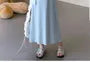 Maternity Long-Sleeve Plain Shirt / Sleeveless Maxi A-Line Dress / Set