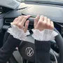 Lace Trim Decorative Wrist Cuffs