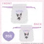 Sanrio Gingham Check Mini Drawstring Pouch Kuromi