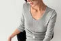 3/4-Sleeve Plain T-Shirt