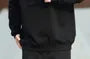 Plus Size Plain Polo Sweatshirt